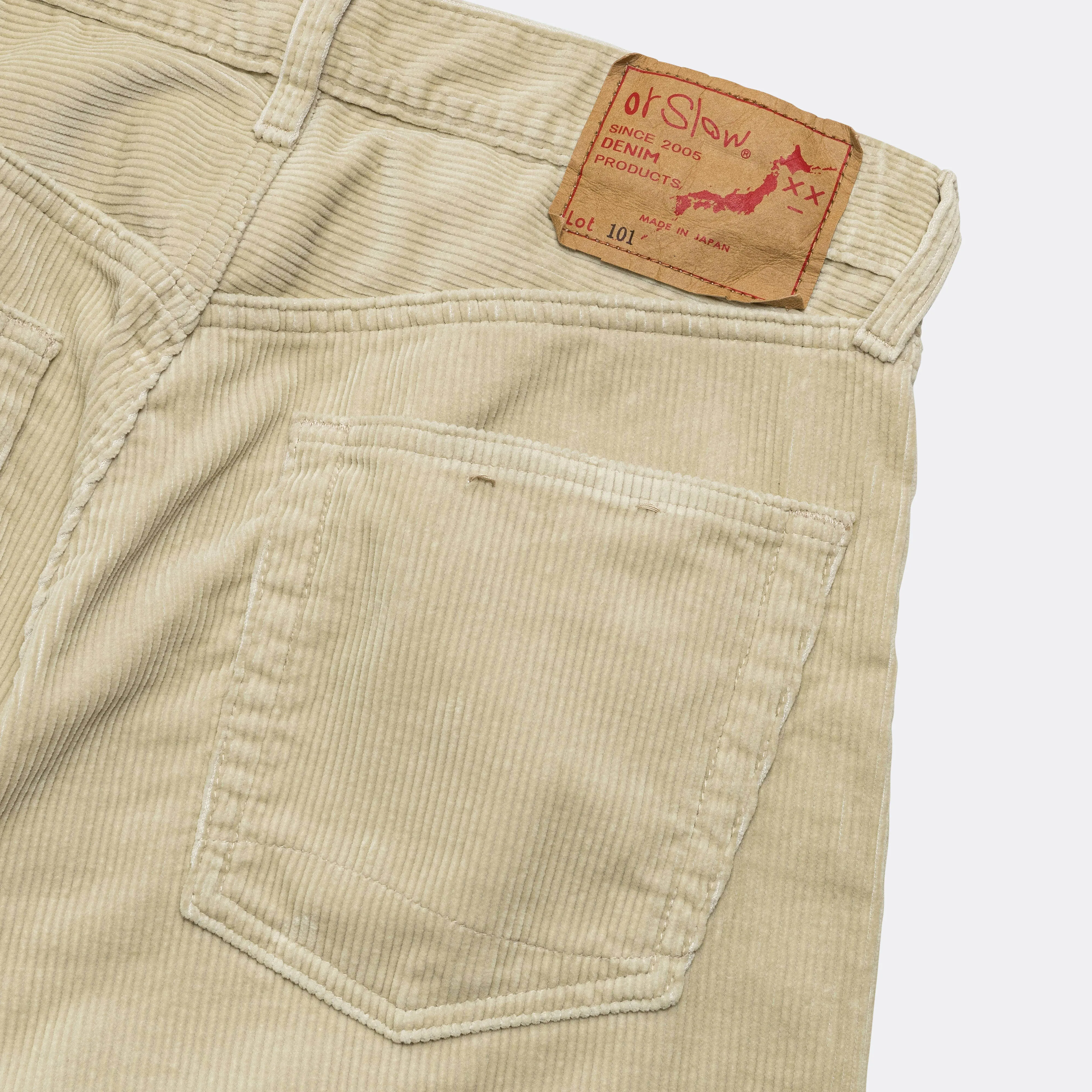 101 Dad's Ivory Corduroy Pants