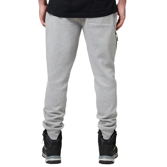 3-Pack Men's Hard Yakka Xtreme Jogger Fleece Trackie Pants - Grey