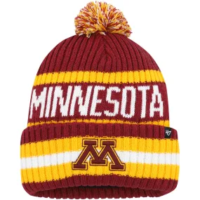 '47 Minnesota Golden Gophers Maroon Bering Cuffed Knit Hat with Pom