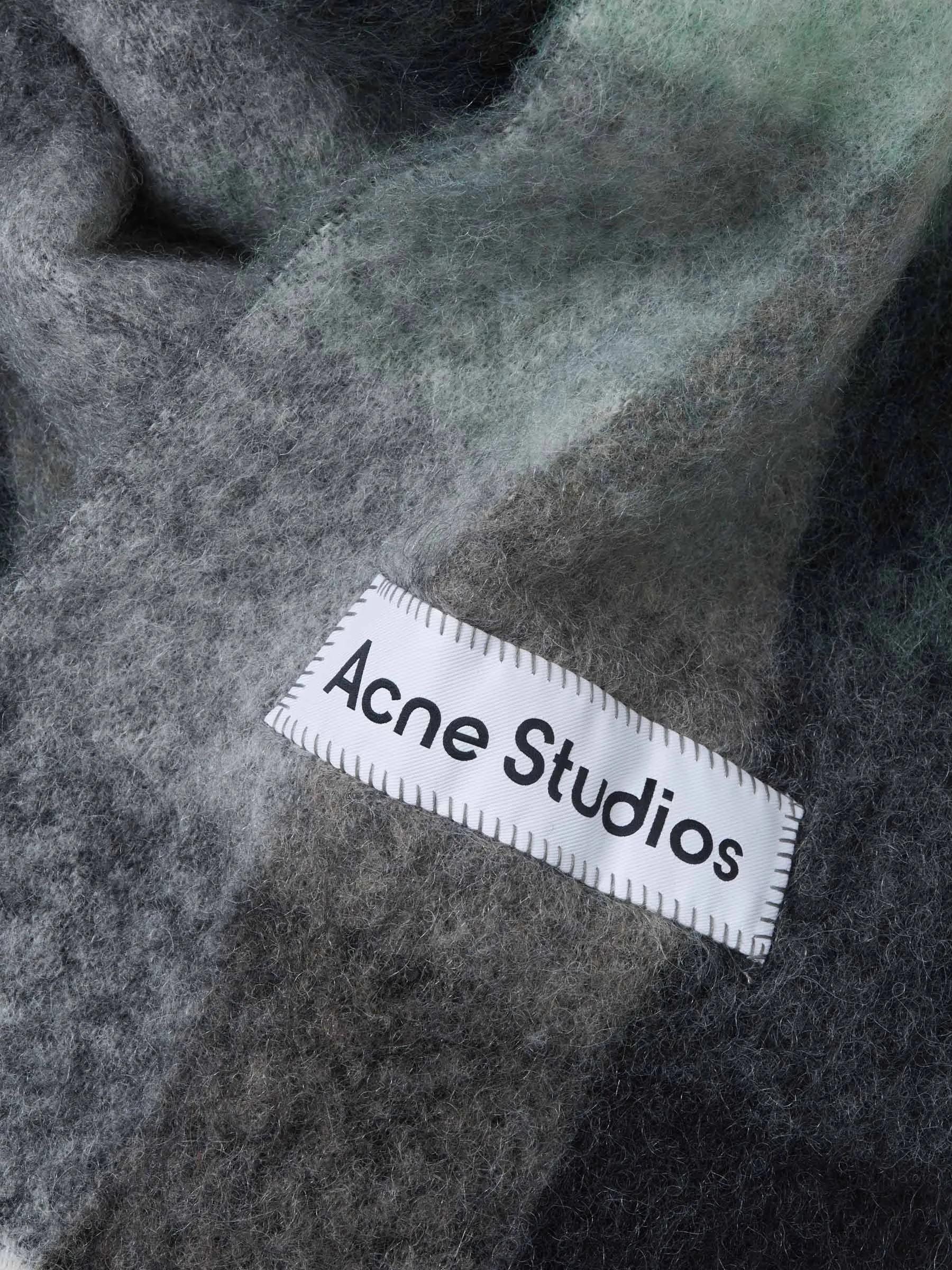 Acne Studios Scarf with Logo Patch