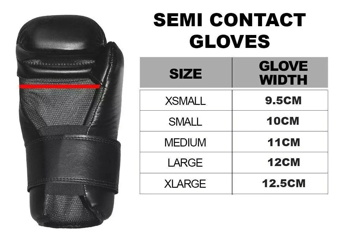 adidas Black Karate Mitts for Semi Contact Taekwondo Gloves