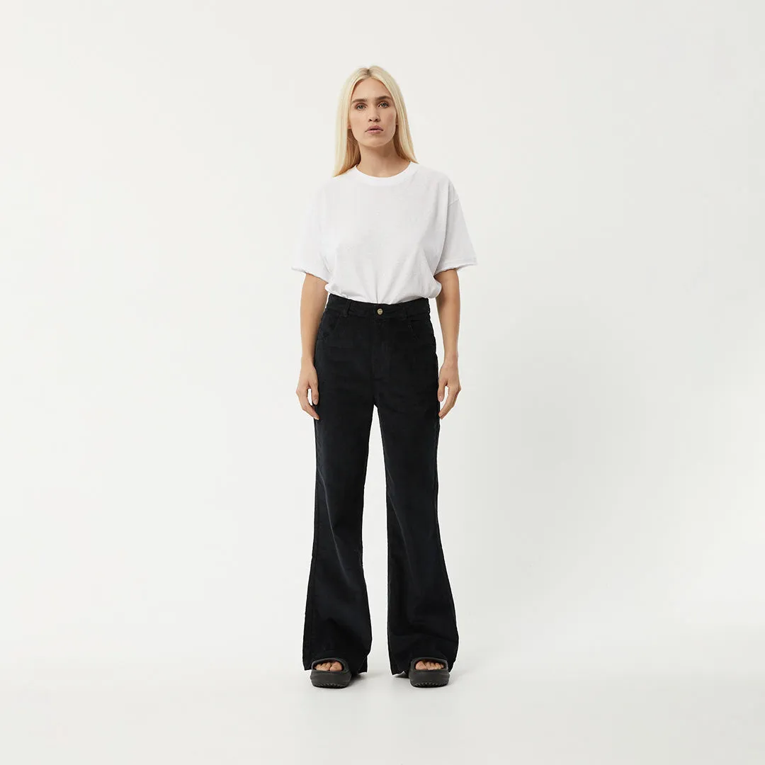 AFENDS Women's Marsha Corduroy Slim Flared Pants - Black