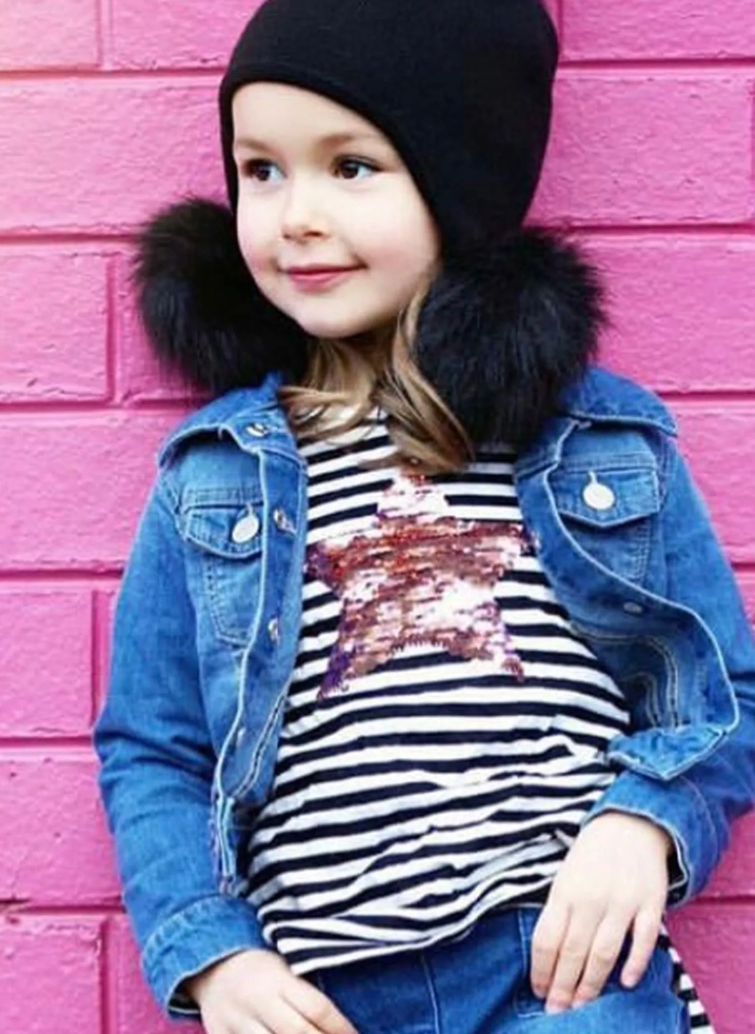 Alyss Black Triple Pom Pom Hat - Shop Now!