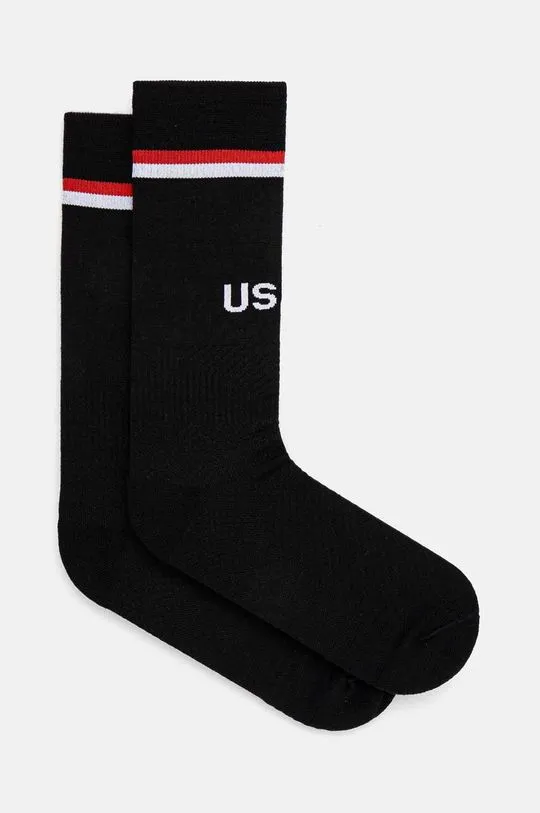 AMBUSH wool socks Logo Low Soccer Socks black color BMRA002F24KNI0011000