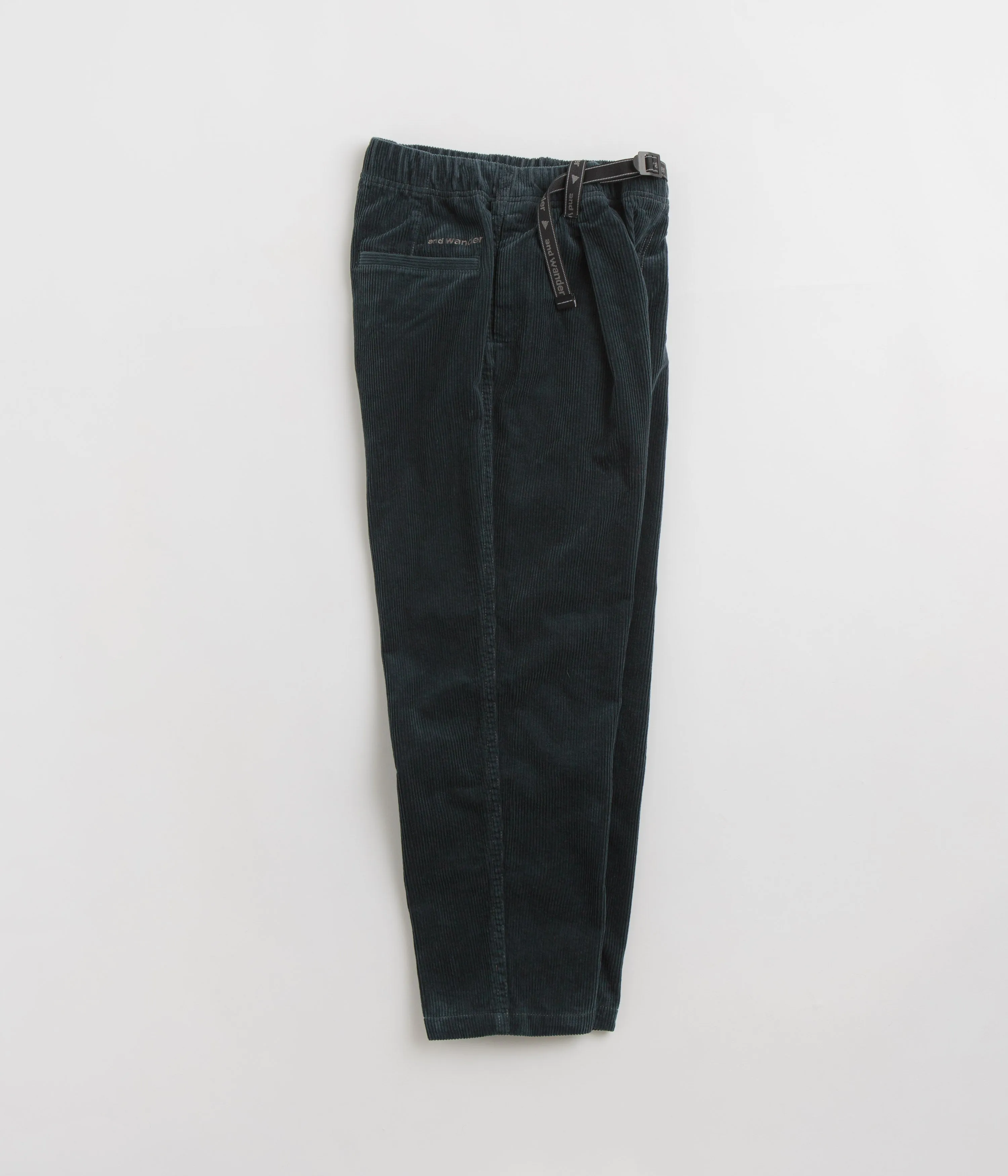 and wander Corduroy Pants - Blue Green, men's corduroy trousers, blue green corduroy pants