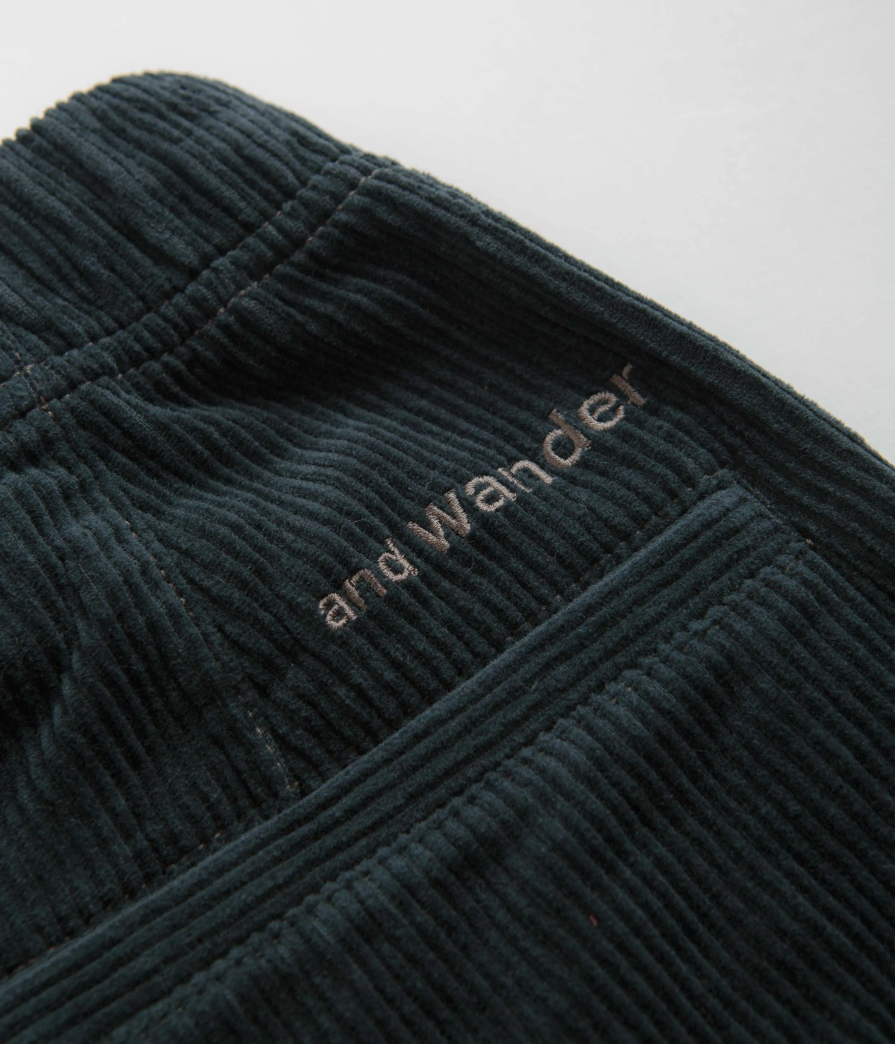 and wander Corduroy Pants - Blue Green, men's corduroy trousers, blue green corduroy pants