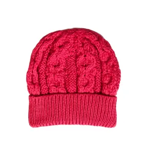 Aran Honeycomb Knit Beanie - 4 Colors