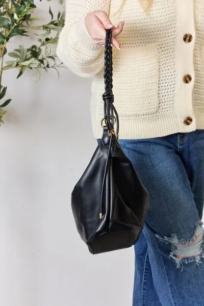 Ariana Braided Strap Shoulder Bag