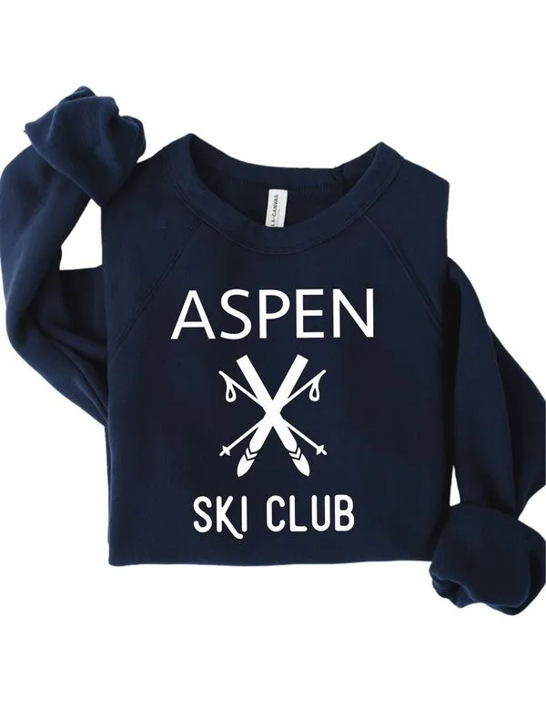 ASPEN Ski Club Bella Canvas Crew Neck Sweatshirt