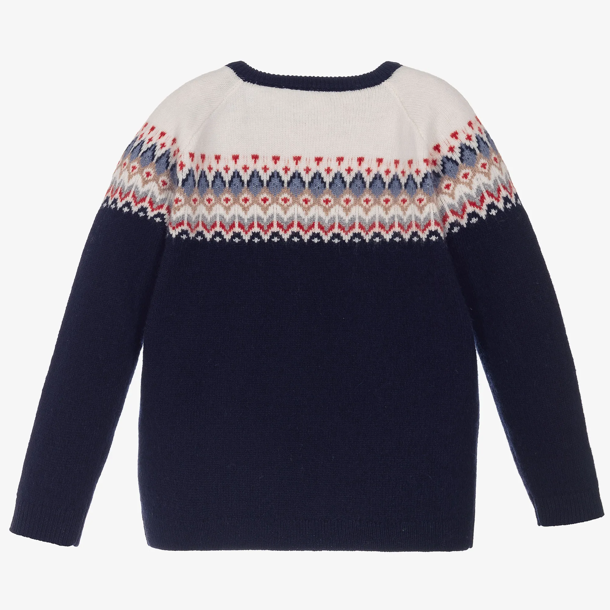 Baby Boys Blue Wool Sweater