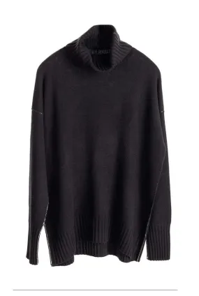 Baby Cashmere Turtleneck - Black