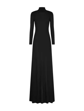 Backless Knit Evening Dress