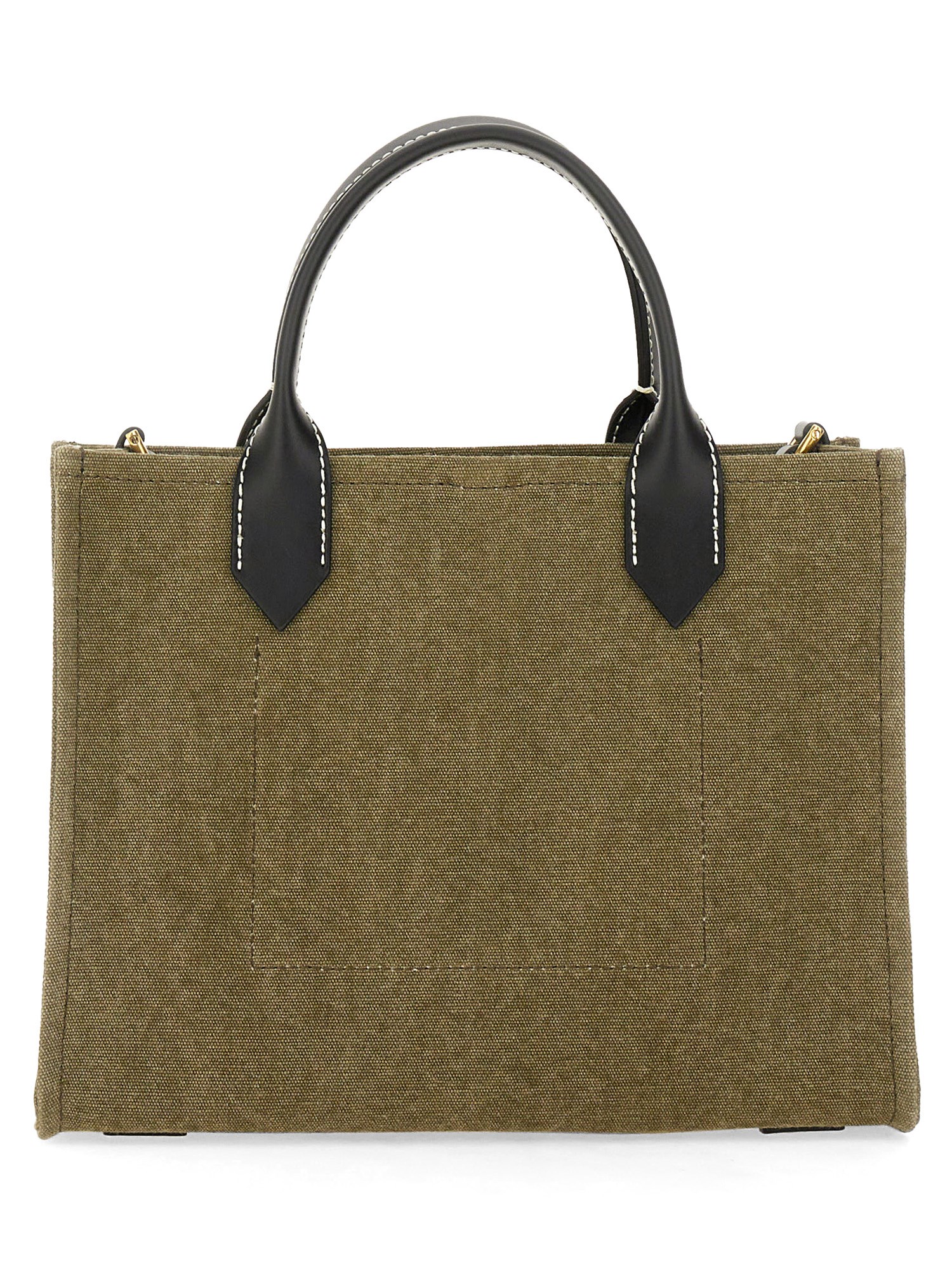 BALMAIN    B-ARMY COTTON CANVAS SHOPPER BAG