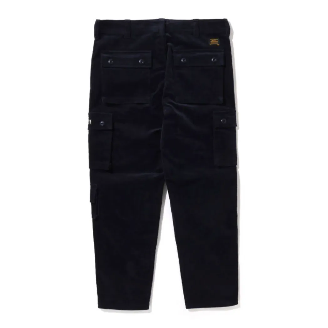 Bathing Ape Navy Corduroy Cargo Pants