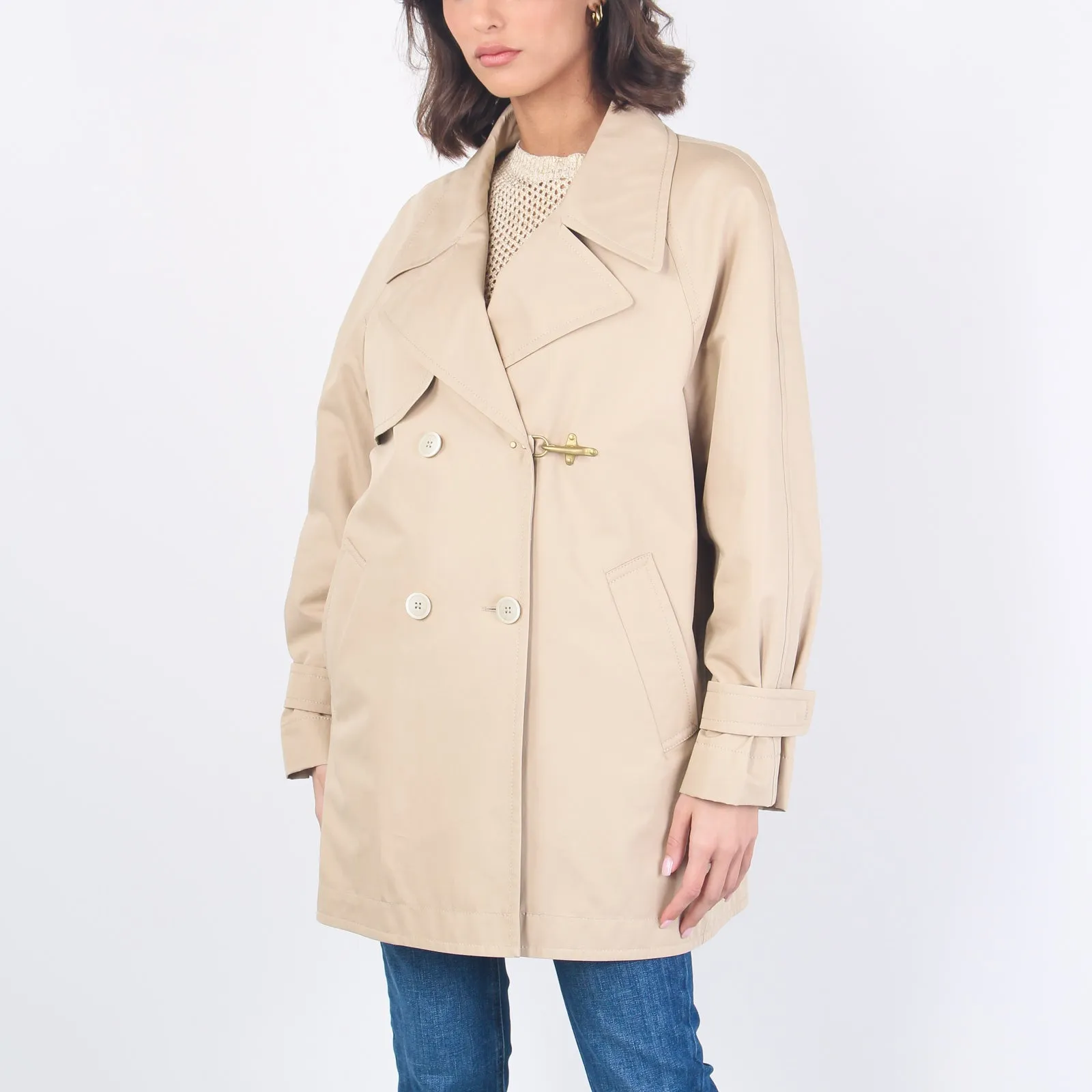 Beige Jacqueline Peacoat