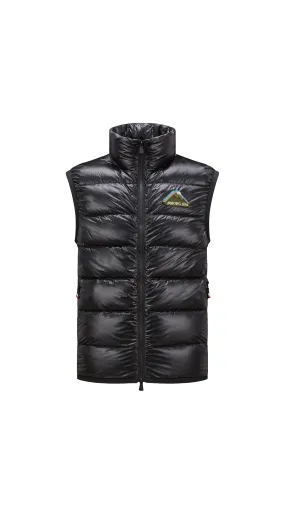 Black Jersey Down Vest