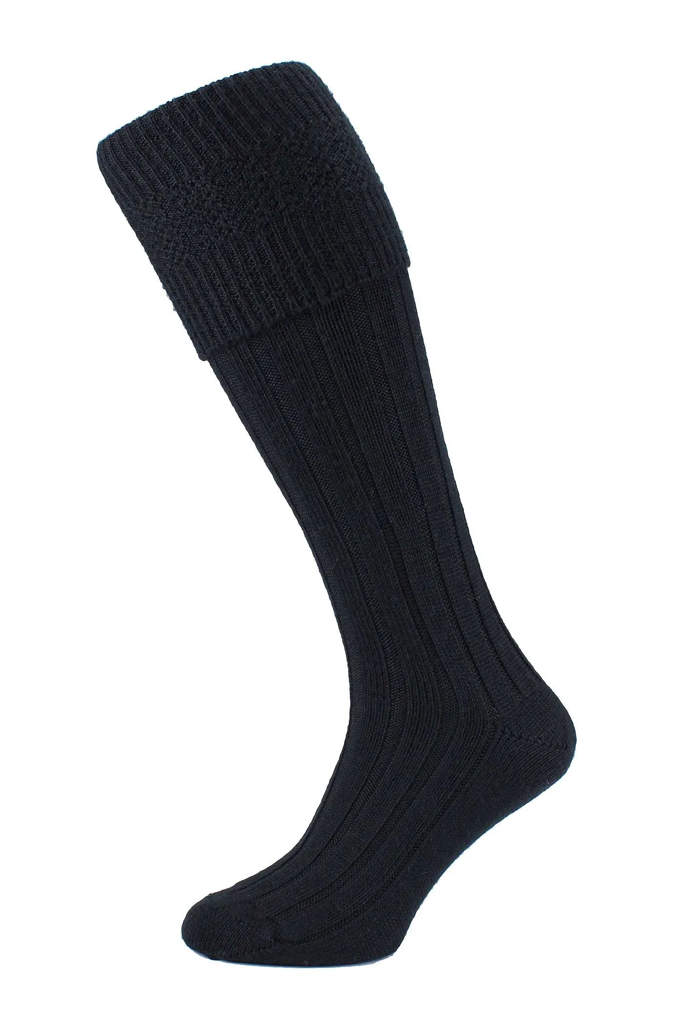 Black Kilt Socks.