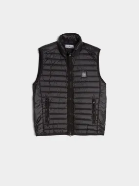 Black Recycled Light Down Vest