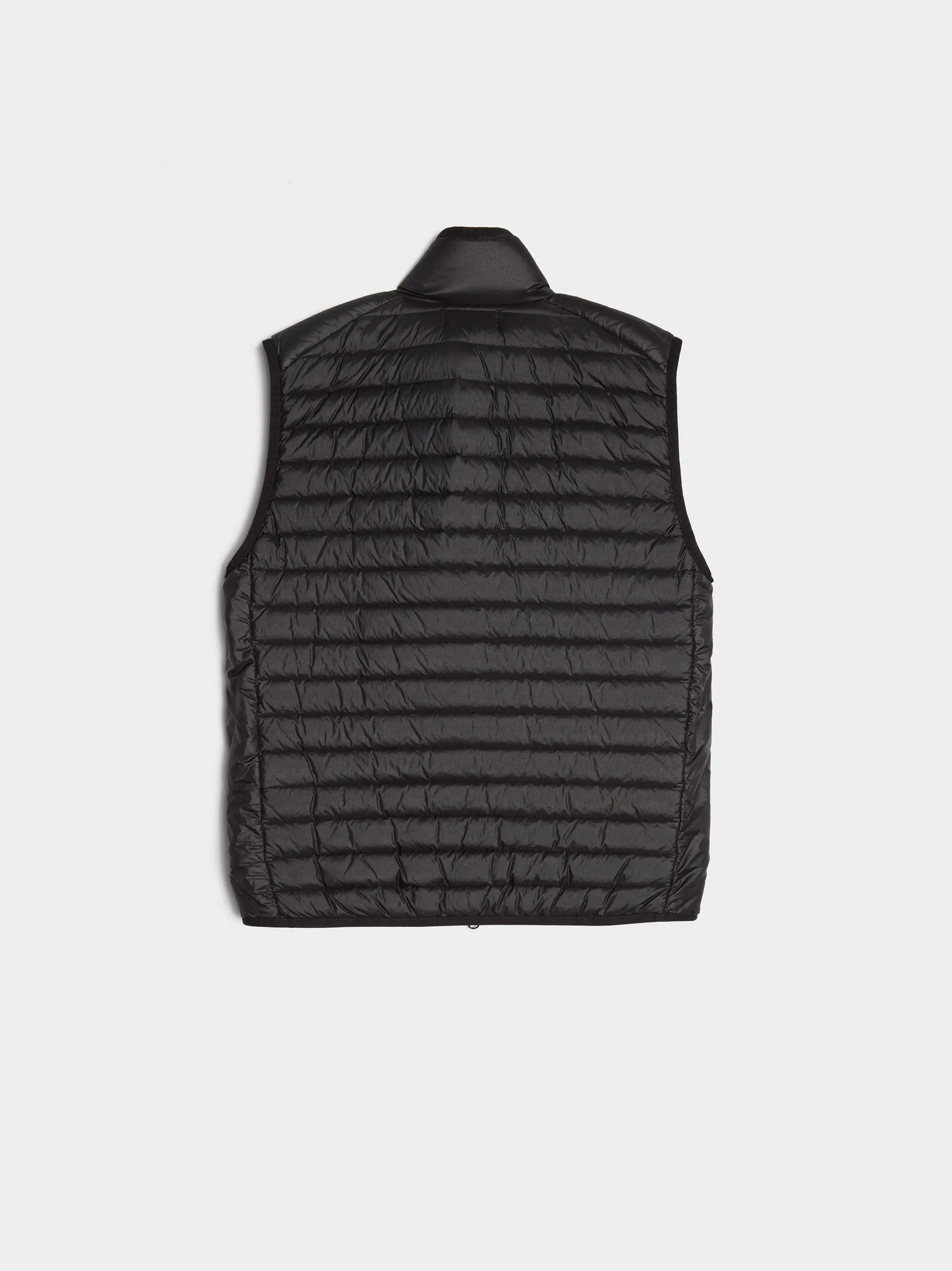 Black Recycled Light Down Vest