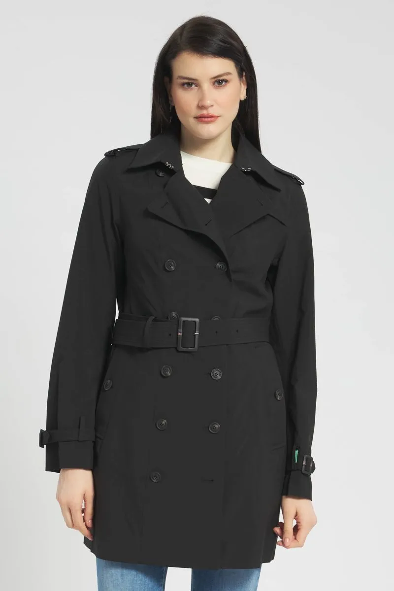 Black trench coat