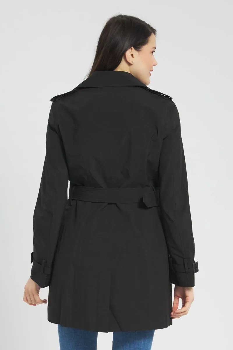 Black trench coat