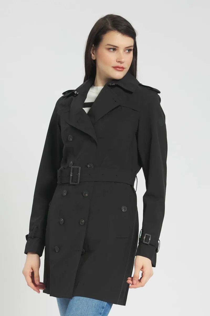 Black trench coat