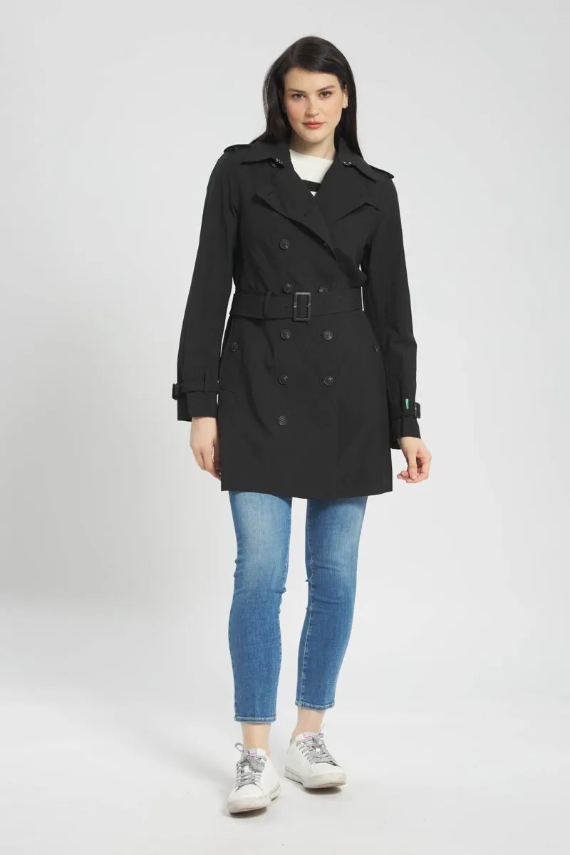 Black trench coat