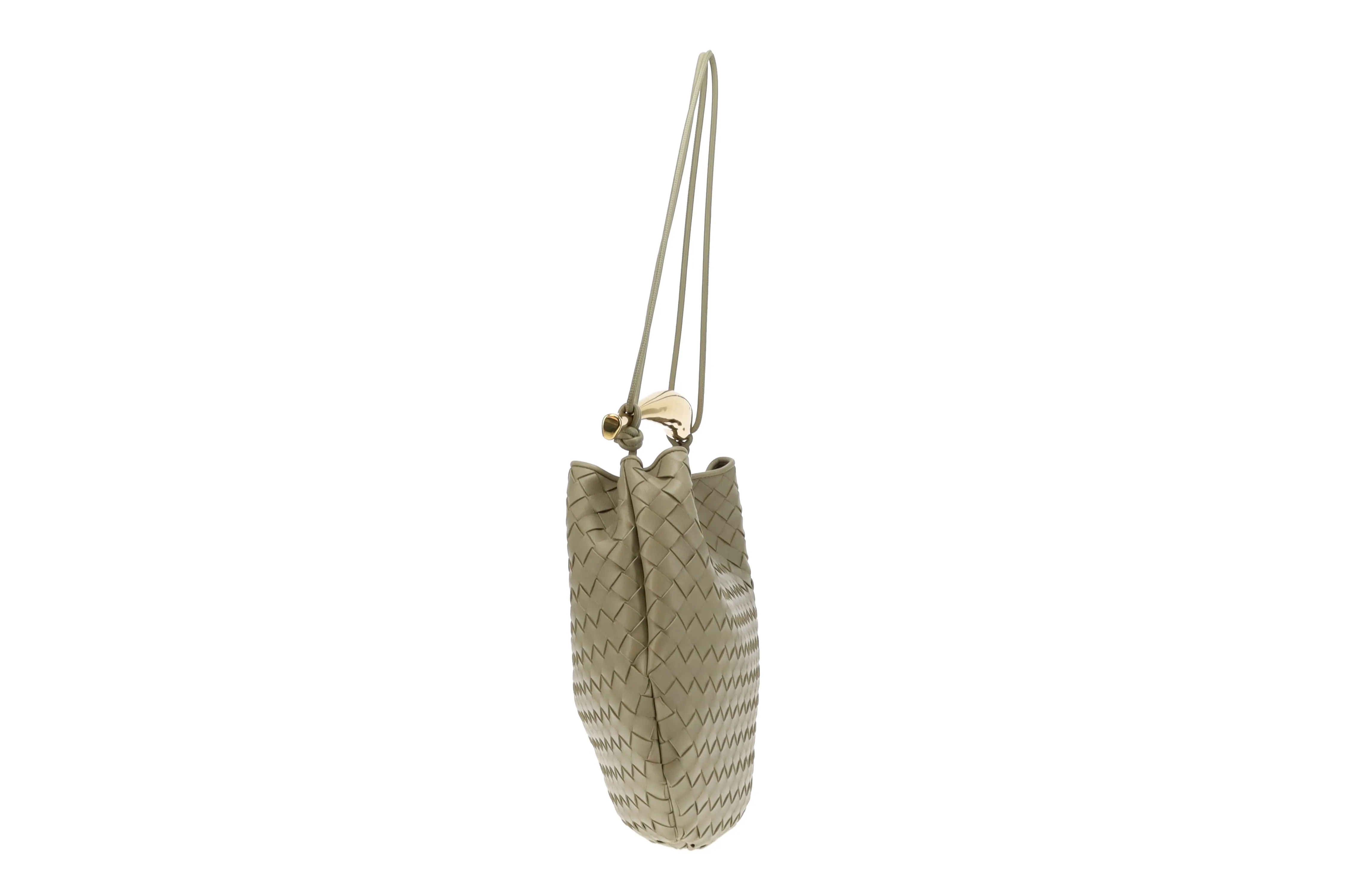 Bottega Veneta Travertine Intrecciato Medium Sardine