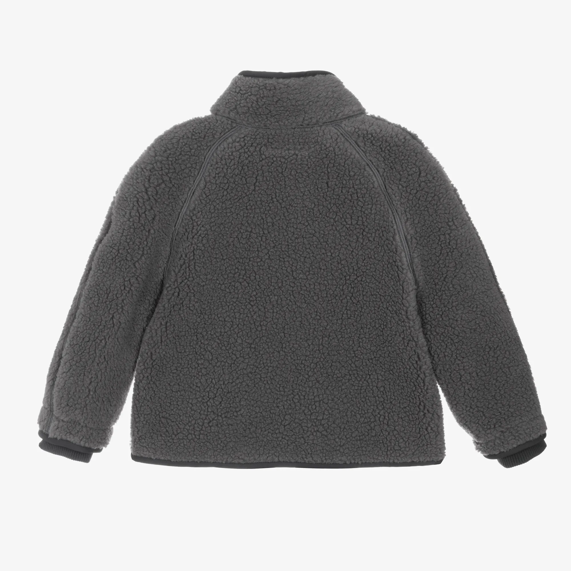 Boys Grey Sherpa Fleece Jacket