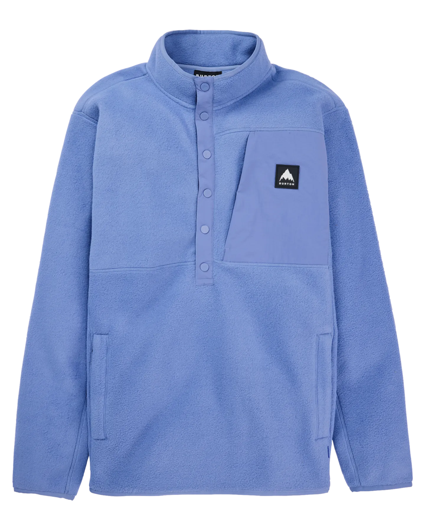 burton men's cinder fleece pullover slate blue