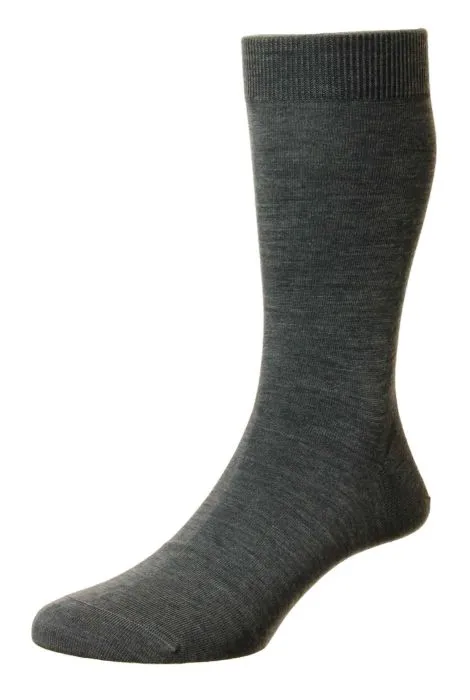 Camden Men's Merino Wool Flat Knit Socks