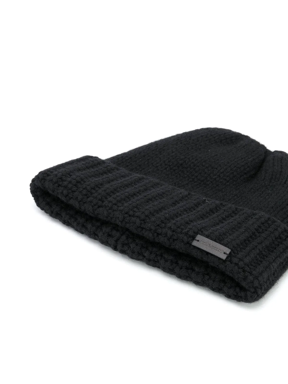 Cashmere knit beanie.