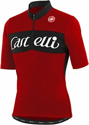 Castelli Gino Wool SS Cycling Jersey Red XS