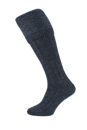 Charcoal Grey Kilt Socks