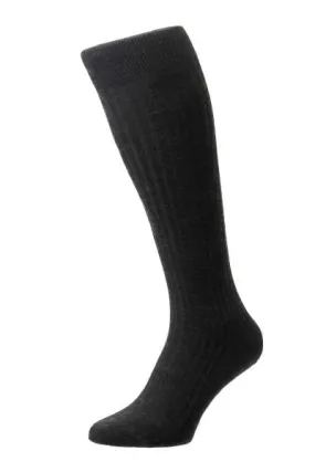 Charcoal Merino Wool OTC Sock: Laburnum - Buy Now