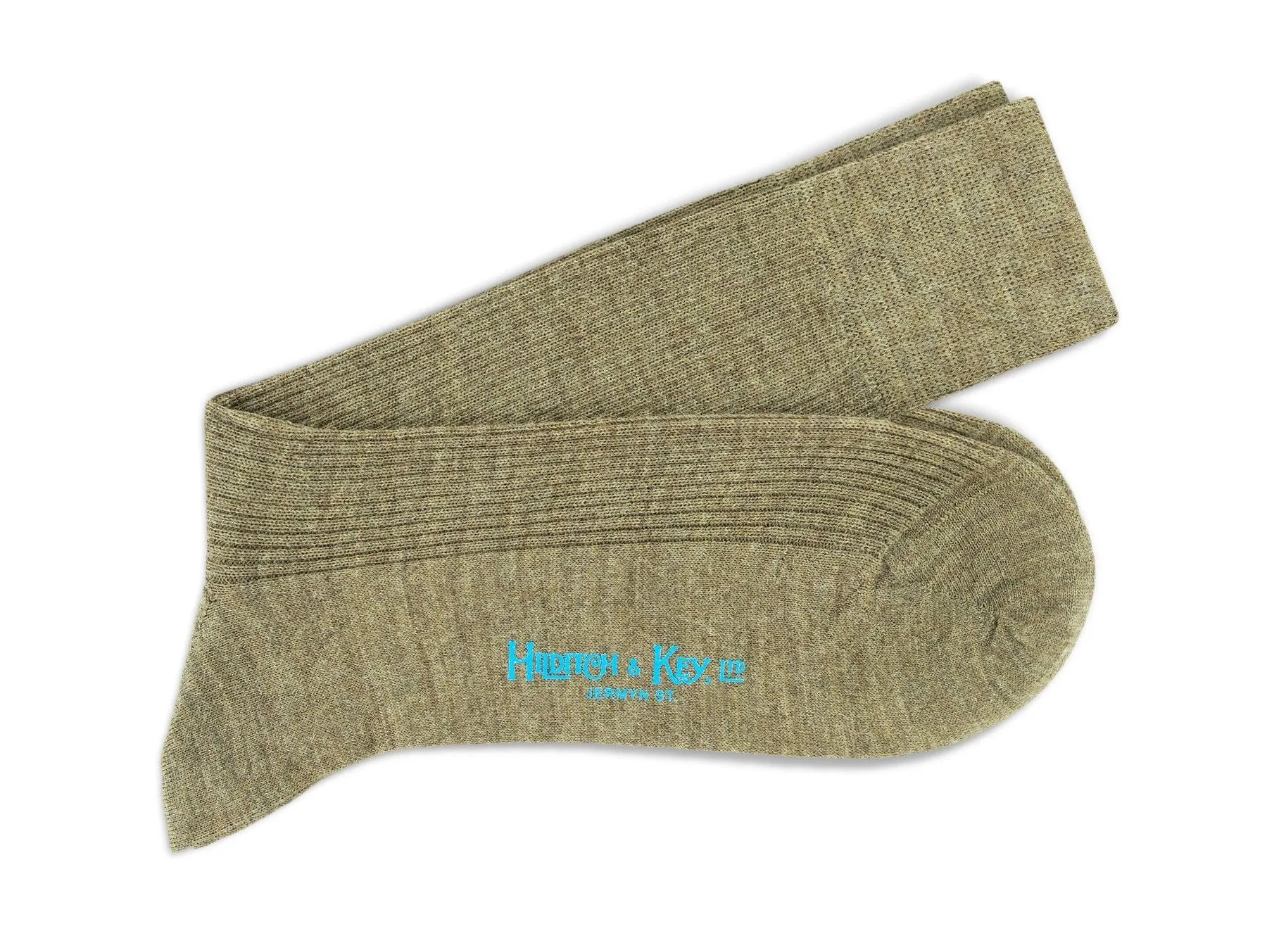 Chocolate Melange Wool Socks