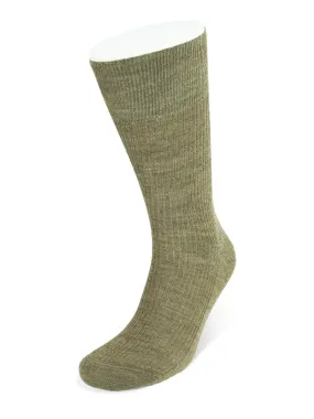 Chocolate Melange Wool Socks