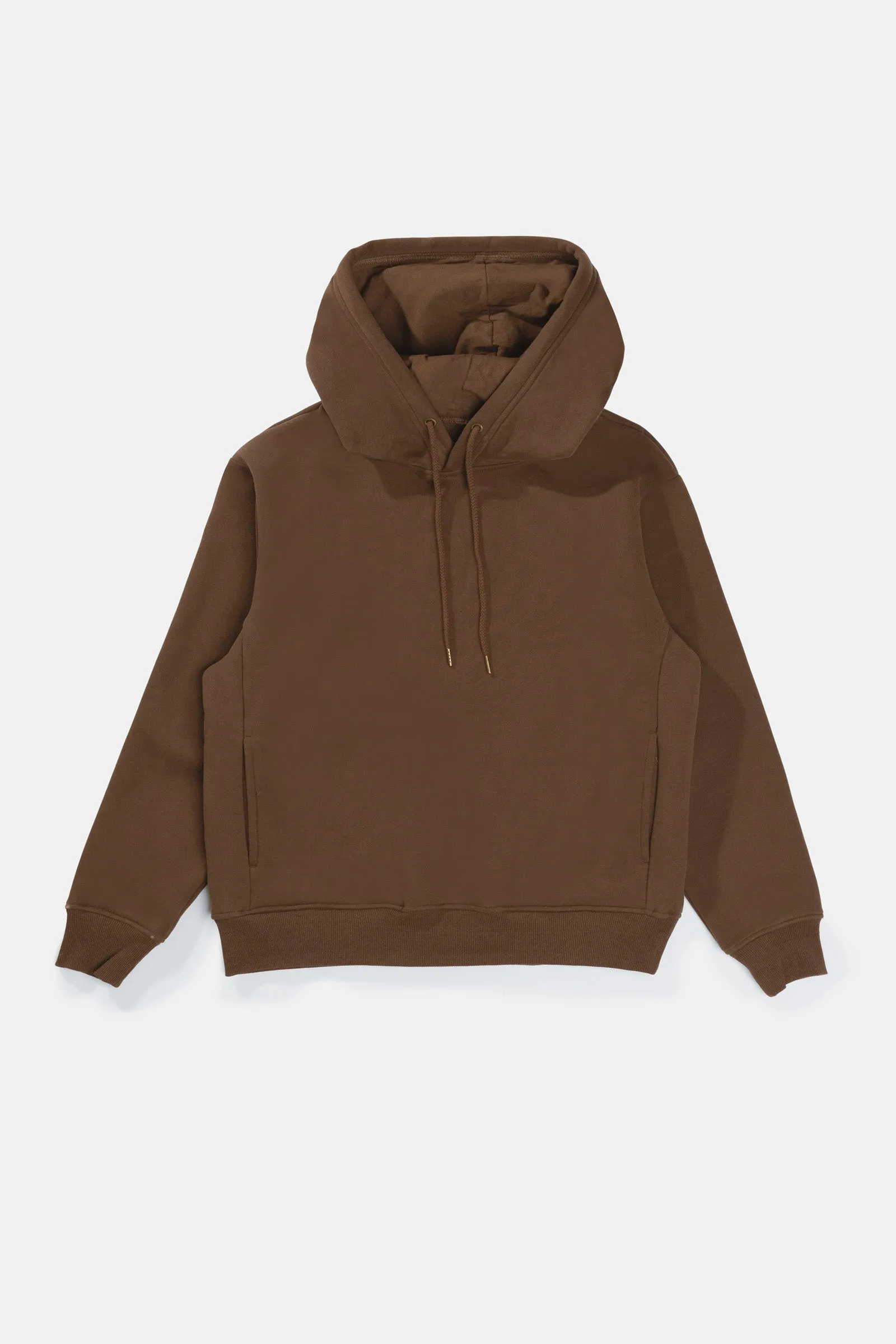 Classic Chocolate Fleece Hood for Maximum Warmth and Style.