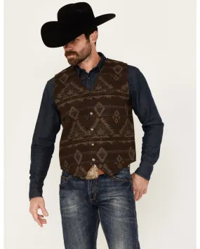 Cody James Men's Dakota Jaquard Southwestern Button-Down Vest