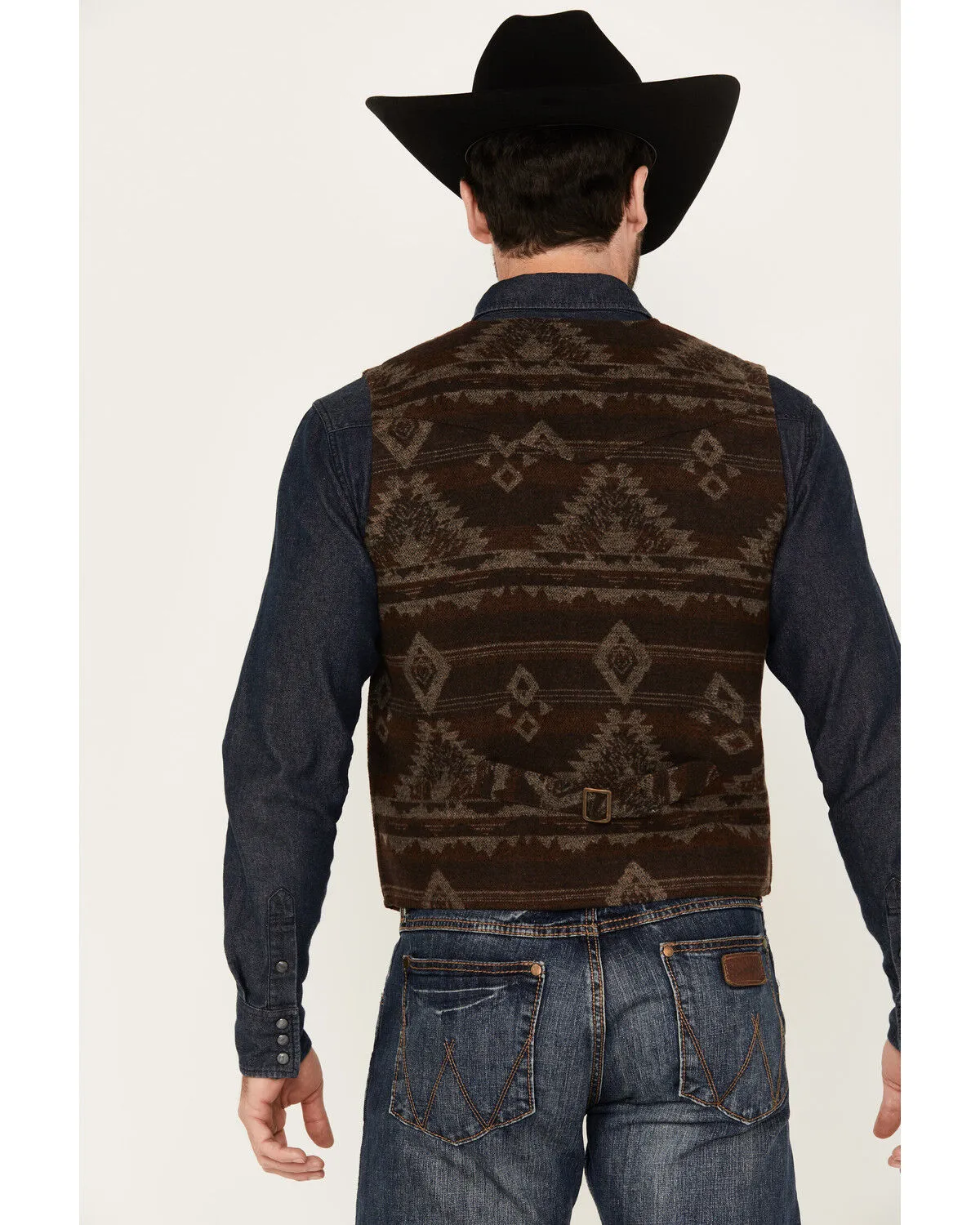 Cody James Men's Dakota Jaquard Southwestern Button-Down Vest