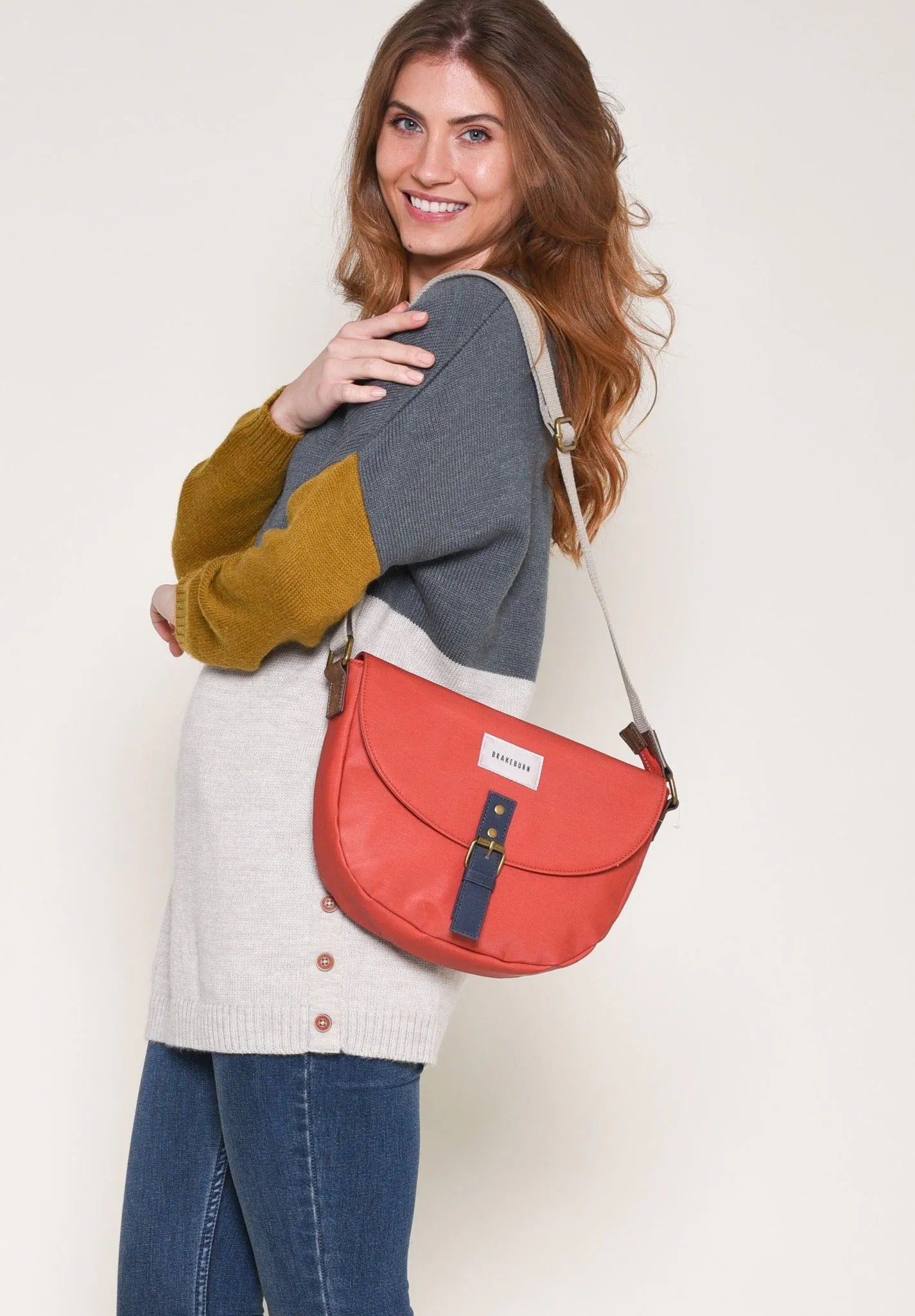 Colour Block Saddle Bag