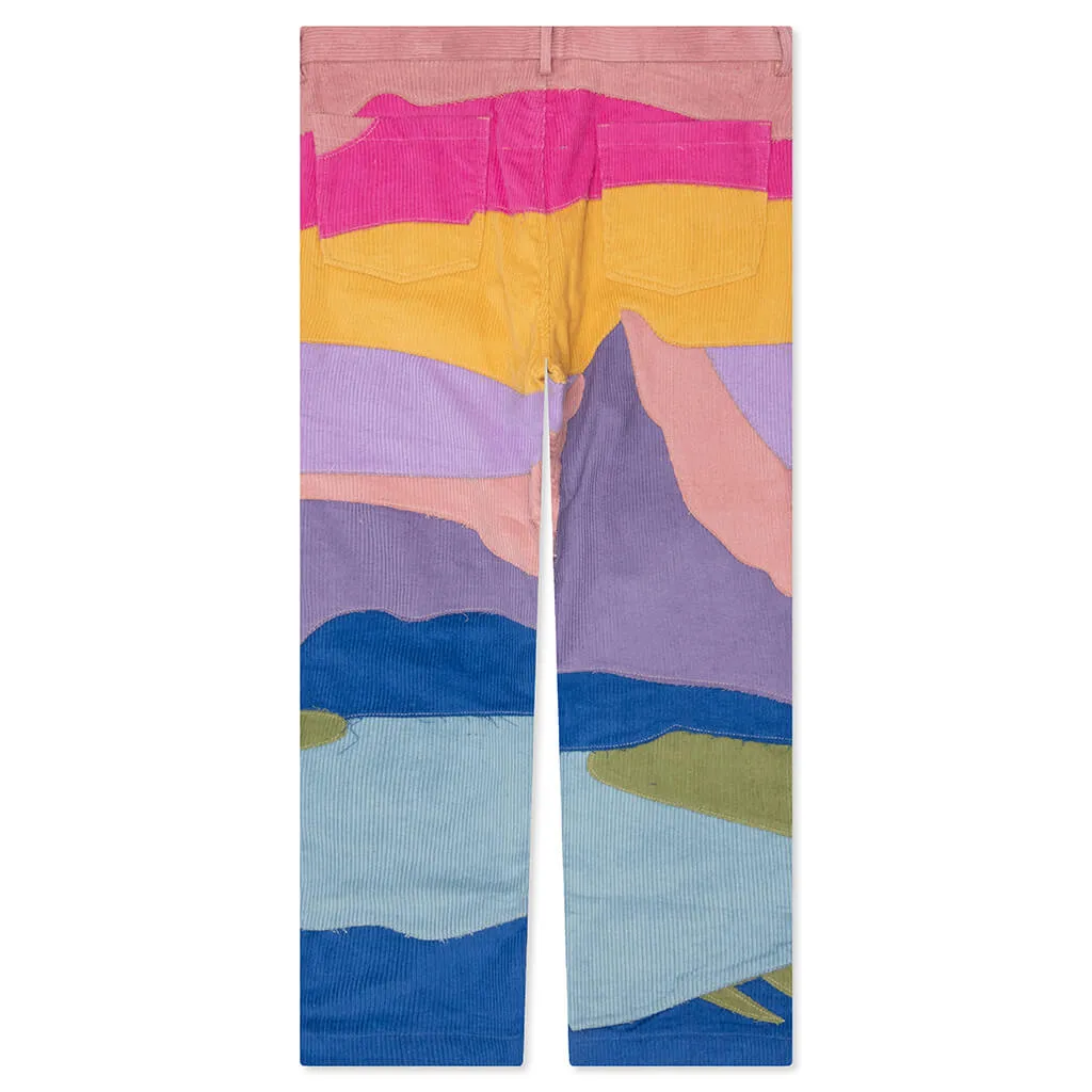 Cord Landscape Trousers - Multicolored