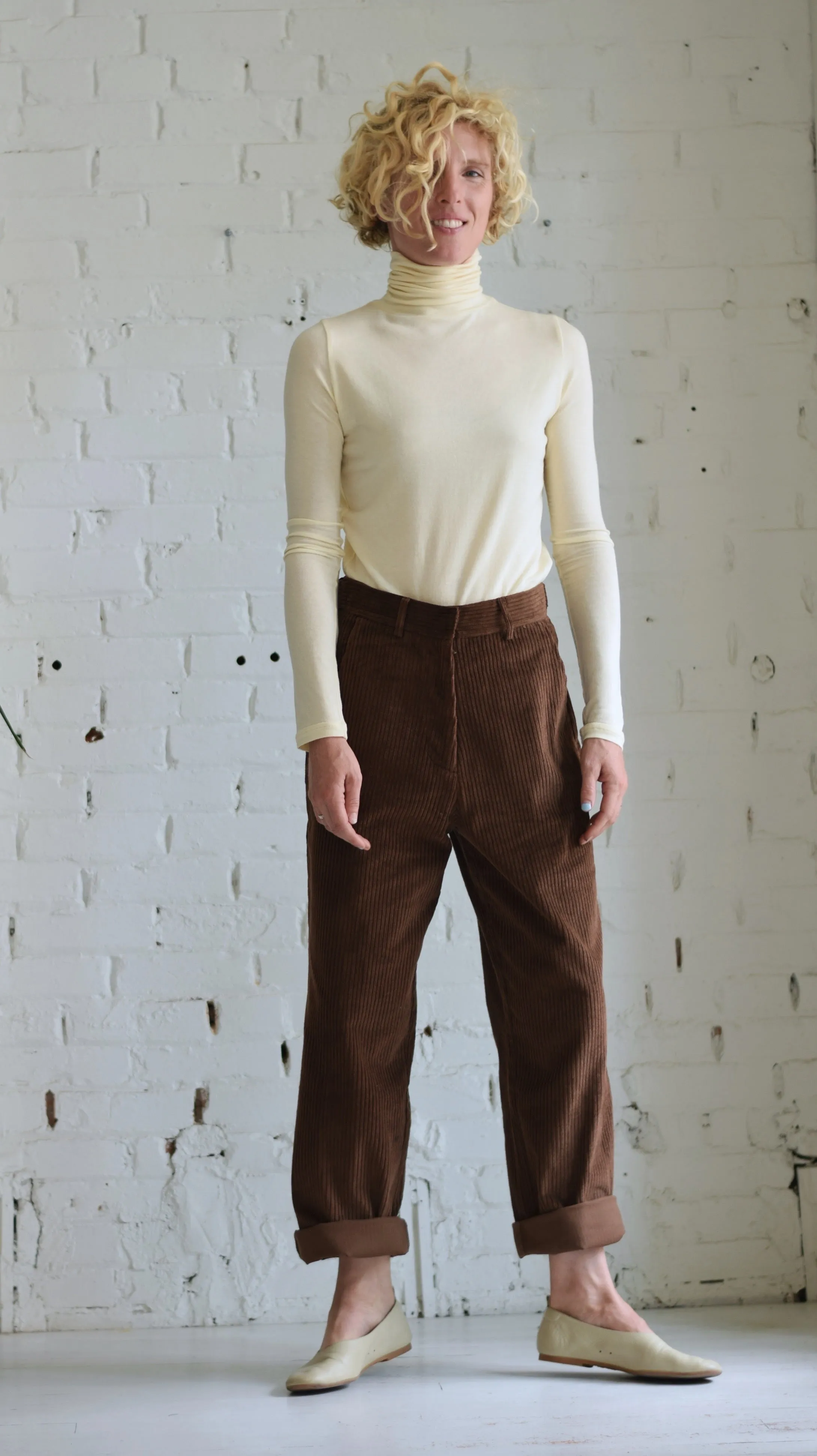 Corduroy Pants Sale - Straight Leg | Mijeong Park