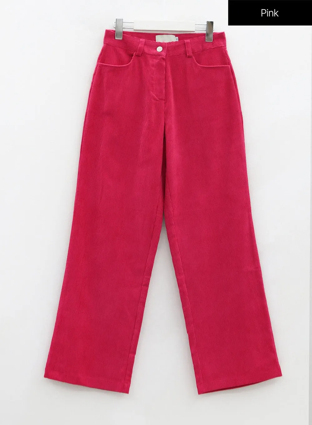 Corduroy wide leg pants with back pocket in size OS16.