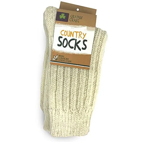 Country Irish Wool Socks - 100% Unisex