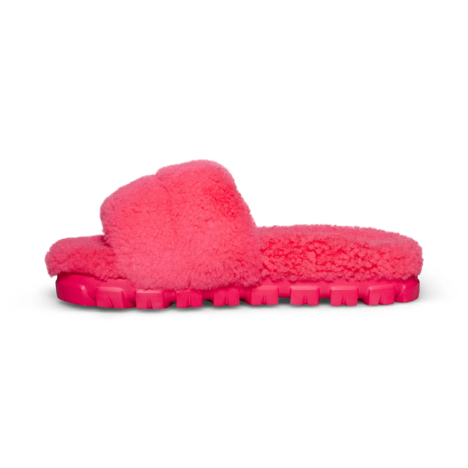 Cozetta Curly Pink Glow Slippers - Women's