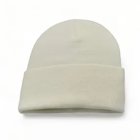 Cream Knit Beanie