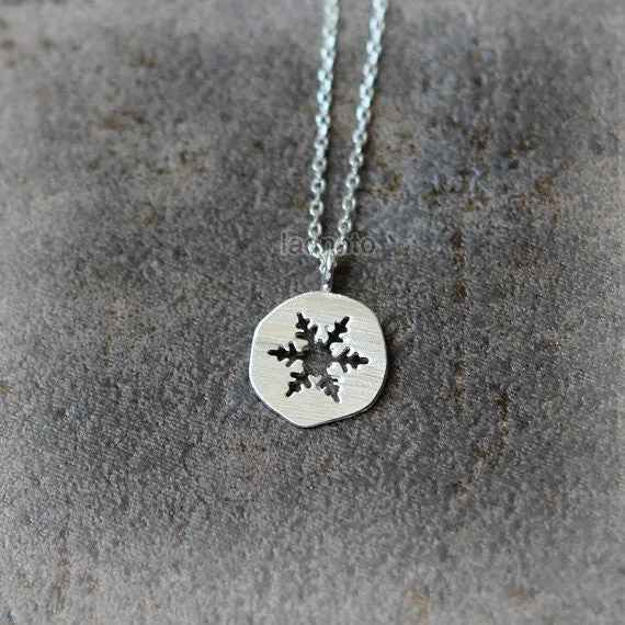 Cutout Snowflake Pendant