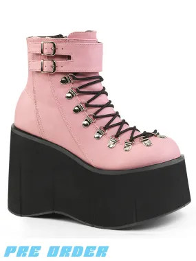 DEMONIA KERA-21 - PINK VEGAN LEATHER PRE-ORDER: Get the Trendy Pink Vegan Leather KERA-21 Shoes Now!