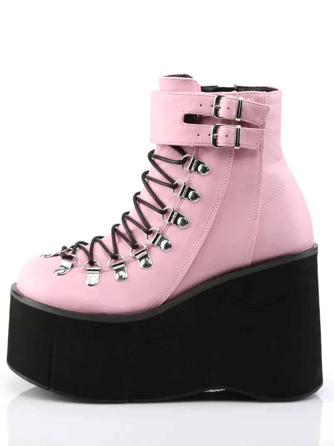 DEMONIA KERA-21 - PINK VEGAN LEATHER PRE-ORDER: Get the Trendy Pink Vegan Leather KERA-21 Shoes Now!